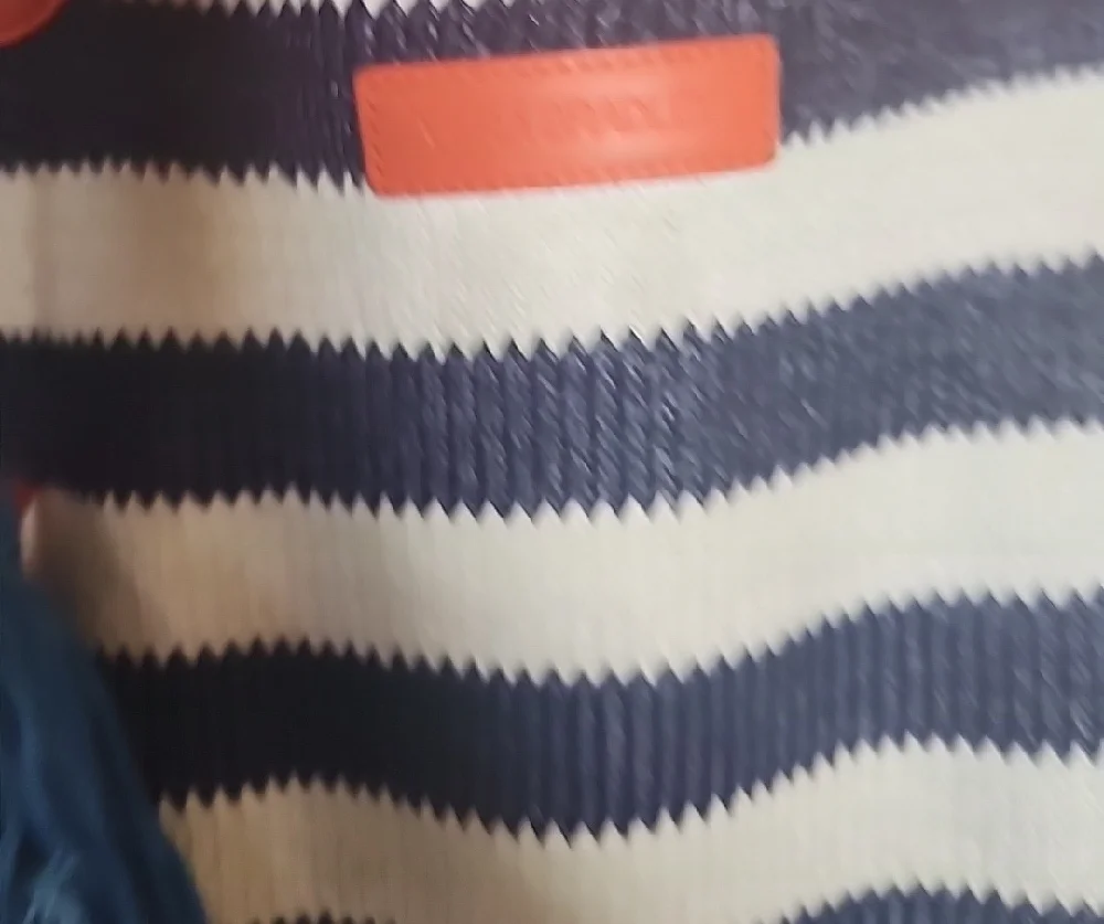 Vera Bradley Navy Blue and White Nautical Tote Bag with Rope Handles And Tags